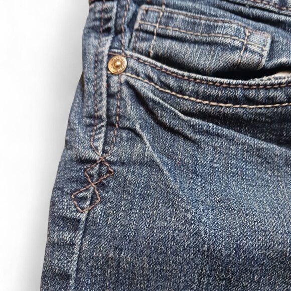 AuthenticY2K Bongo Tokyo Low Rise Bootcut Jeans Size 7 Stretch Denim 2000s Style - Picture 8 of 15